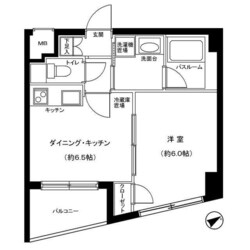 日の出駅 徒歩7分 5階の物件間取画像